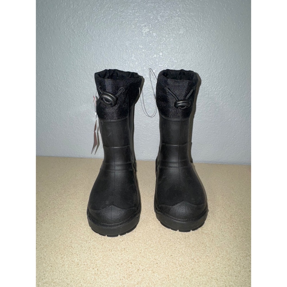Wonder Nation Kids Black Waterproof Winter Boots Temperature -25 Size 7 - Picture 2 of 7